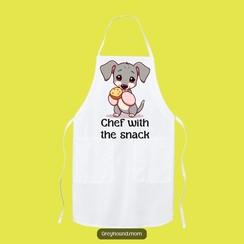 Funny Greyhound Oven Mitts Apron - Cook & Treat with Humor