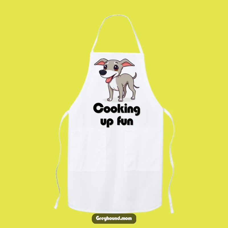 Funny Greyhound Apron: Playful Kitchen Style, Practical Funny Gift for Cooks