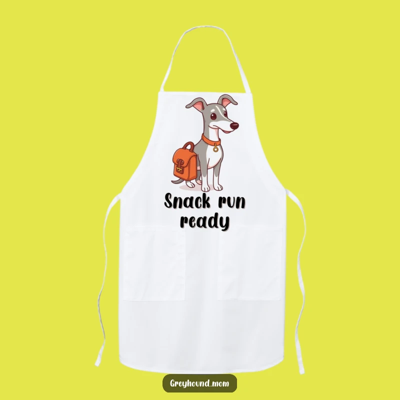 Funny Greyhound Outing Apron: Stylish Dog Companion for Errands, Funny Gift