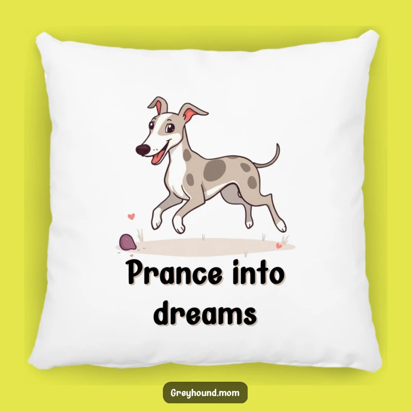 Funny Greyhound Pillow: Cozy Comfort for Happy Moments