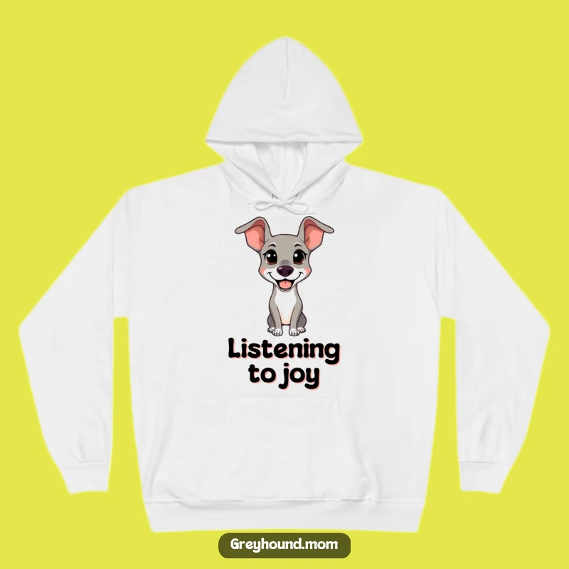 Funny Alert Greyhound Hoodie - Cozy Happy Dog Sweatshirt Gift
