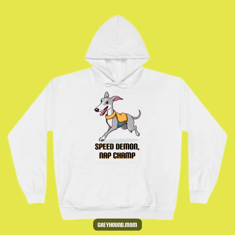 Funny Greyhound Jogging Hoodie: Cozy and Hilarious Sporty Dog Gift