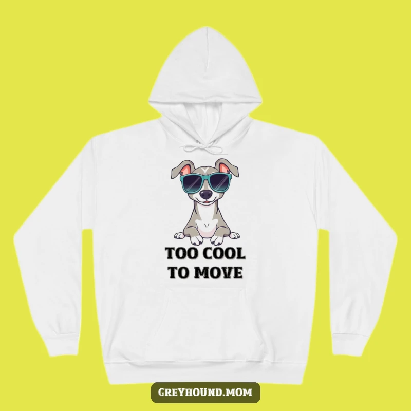 Funny Sunglasses Greyhound Hoodie - Cozy Peaceful Relaxer Sweatshirt Gift