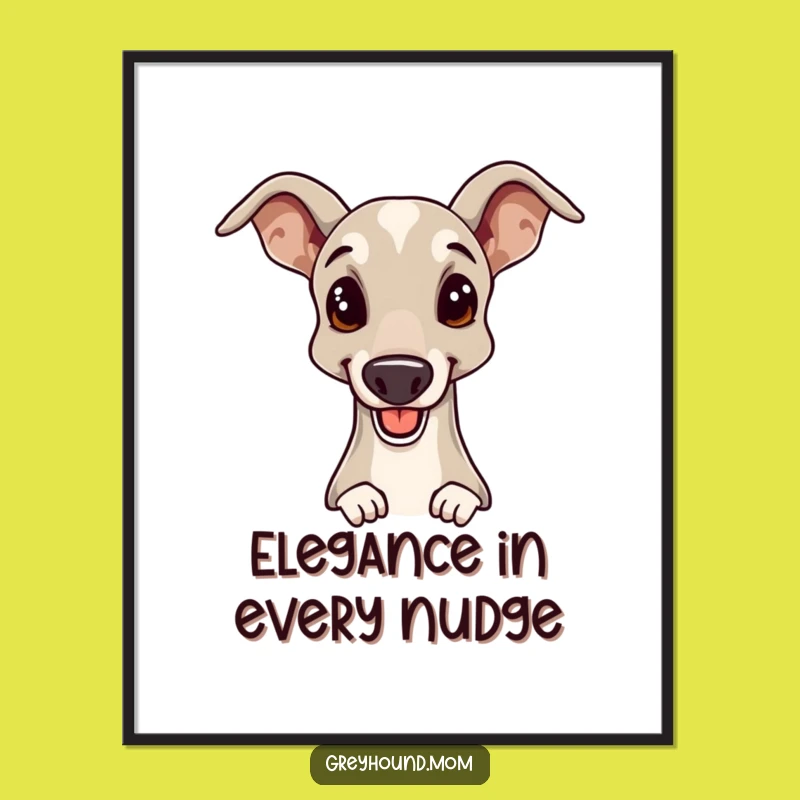 Free Printable Greyhound Wall Art: Elegant Dog Lover Decor Downloadable