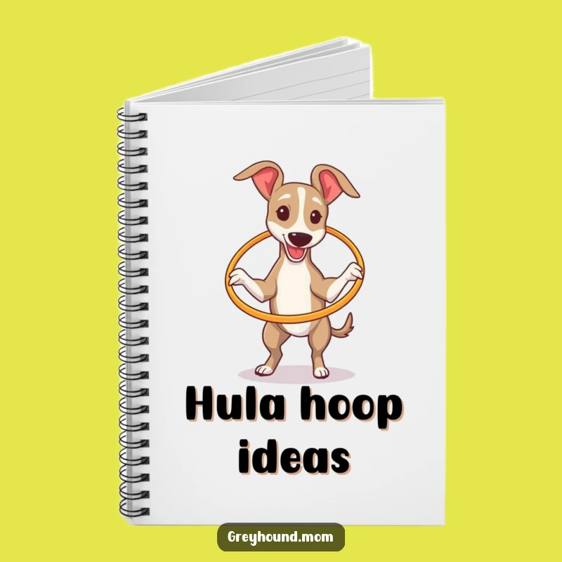 Funny Greyhound Hoop Journal: Jot Down Your Funny Attempts Gift