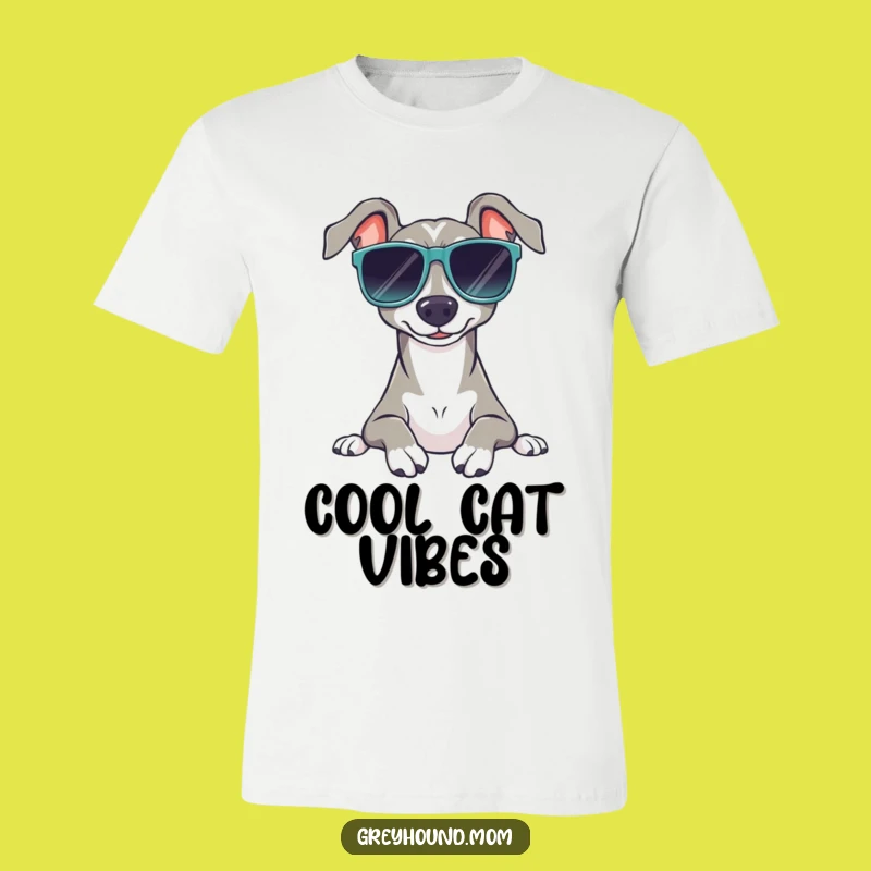 Funny Sunglasses Greyhound T-Shirt - Peaceful Relaxer Tee, Cool Dog Lover Gift