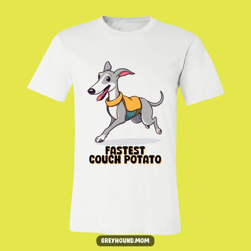 Funny Greyhound Sporty Vest T-Shirt: Hilarious Jogging Dog Apparel Gift