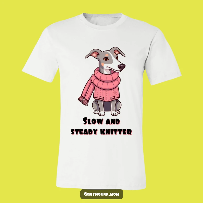 Funny Greyhound Cozy Sweater T-Shirt - Crafty Dog Lover Apparel