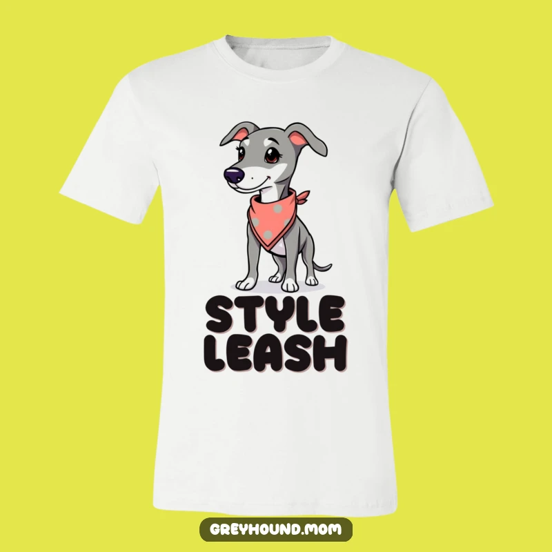 Funny Greyhound T-Shirt: Proud Bandana Wearer, Stylish Dog Tee